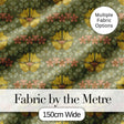 Art Nouveau Butterflies and Floral Garden Seamless Pattern Digital Print Fabric by the Metre UK Sewing Quilting Textile