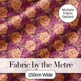 Vintage Art Nouveau Butterfly and Berry Floral Seamless Pattern Digital Print Fabric by the Metre UK Sewing Quilting Textile