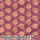 Vintage Art Nouveau Butterfly and Berry Floral Seamless Pattern Digital Print Fabric by the Metre UK Sewing Quilting Textile