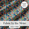 Colorful Painted Butterflies Abstract Artistic Seamless Pattern Digital Print Fabric by the Metre UK Sewing Quilting Textile