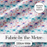 Pastel Butterfly Soft Color Dreamy Seamless Pattern Digital Print Fabric by the Metre UK Sewing Quilting Textile