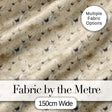 Neutral Beige Butterfly Soft Vintage Background Seamless Pattern Digital Print Fabric by the Metre UK Sewing Quilting Textile