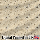 Neutral Beige Butterfly Soft Vintage Background Seamless Pattern Digital Print Fabric by the Metre UK Sewing Quilting Textile