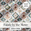 Soft Pastel Aztec Geometric Watercolor Seamless Pattern Digital Print Fabric by the Metre UK Sewing Quilting Textile
