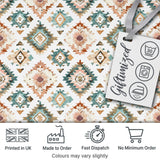 Soft Pastel Aztec Geometric Watercolor Seamless Pattern Digital Print Fabric by the Metre UK Sewing Quilting Textile