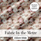 Neutral Beige and Blush Abstract Tribal Seamless Pattern Digital Print Fabric by the Metre UK Sewing Quilting Textile