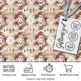 Neutral Beige and Blush Abstract Tribal Seamless Pattern Digital Print Fabric by the Metre UK Sewing Quilting Textile