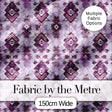 Purple and Lilac Tribal Aztec Geometric Seamless Pattern Digital Print Fabric by the Metre UK Sewing Quilting Textile