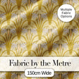 Vintage Art Nouveau Dragonfly Floral Elegant Seamless Pattern Digital Print Fabric by the Metre UK Sewing Quilting Textile