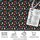 Elegant Floral Easter Eggs with Botanical Details Seamless Pattern Digital Print Fabric by the Metre UK Sewing Quilting Textile