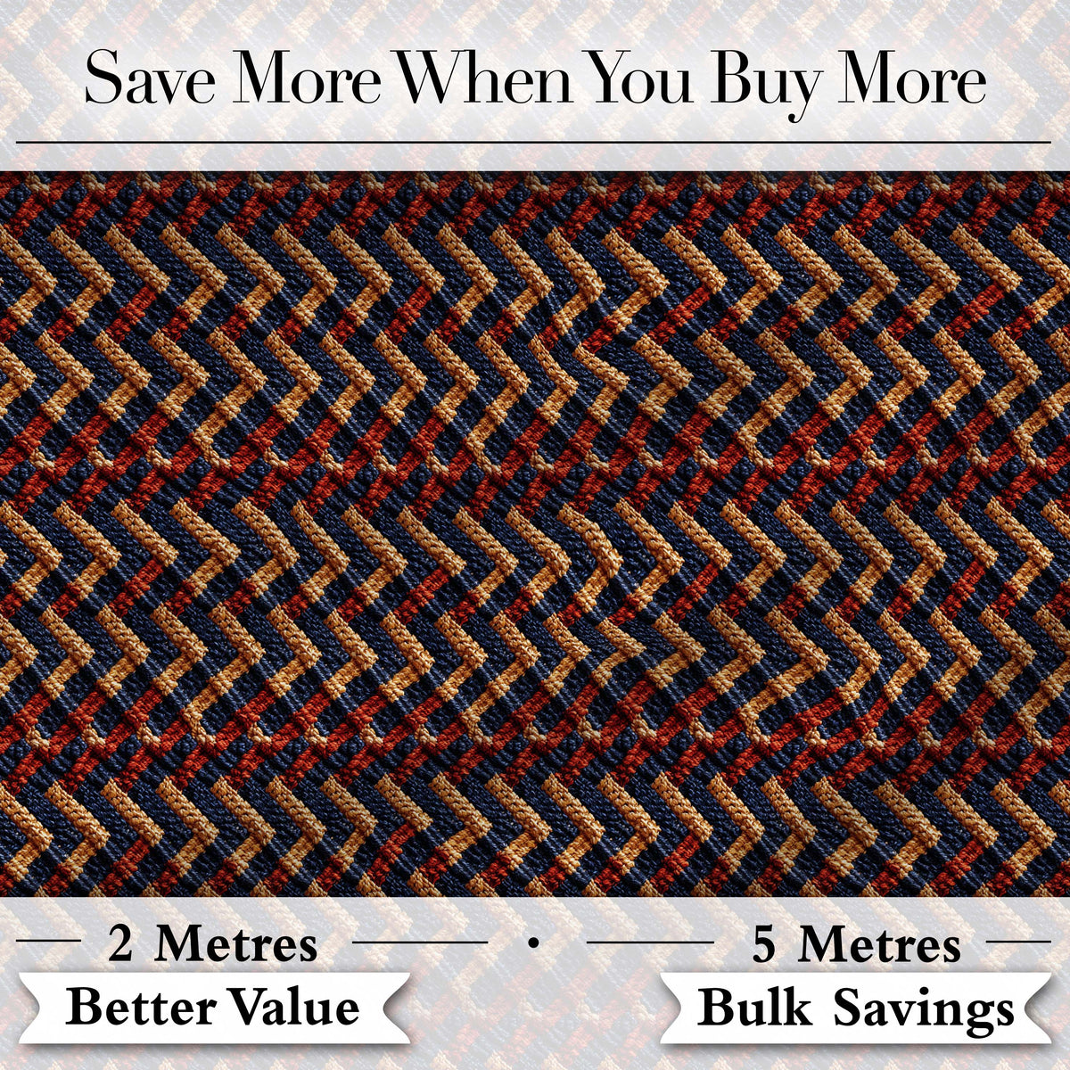 Woven Zigzag Chevron Textile Texture Seamless Pattern Digital Print Fabric by the Metre UK Sewing Quilting Textile