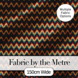 Colorful Chevron Tribal Stripe Seamless Pattern Digital Print Fabric by the Metre UK Sewing Quilting Textile