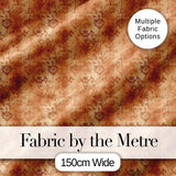 Vintage Brown Floral Damask Texture Seamless Pattern Digital Print Fabric by the Metre UK Sewing Quilting Textile