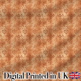 Vintage Brown Floral Damask Texture Seamless Pattern Digital Print Fabric by the Metre UK Sewing Quilting Textile