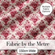 Soft Pink Vintage Floral Bouquet Seamless Pattern Digital Print Fabric by the Metre UK Sewing Quilting Textile