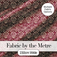 Tribal Red Geometric Aztec Style Seamless Pattern Digital Print Fabric by the Metre UK Sewing Quilting Textile