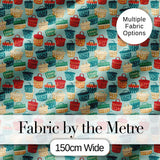 Colorful Woven Picnic Baskets  Style Seamless Pattern Digital Print Fabric by the Metre UK Sewing Quilting Textile