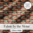 Detailed Wicker Picnic Baskets Close Up Seamless Pattern Digital Print Fabric by the Metre UK Sewing Quilting Textile