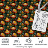 Vibrant Yellow and Red Protea Floral Seamless Pattern Digital Print Fabric by the Metre UK Sewing Quilting Textile