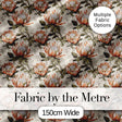 Neutral Tone Protea Botanical Floral Seamless Pattern Digital Print Fabric by the Metre UK Sewing Quilting Textile