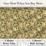Classic Vine Leaves and Berries Botanical Seamless Pattern Digital Print Fabric by the Metre UK Sewing Quilting Textile