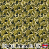 Classic Vineyard Grapes and Leaves Botanical Seamless Pattern Digital Print Fabric by the Metre UK Sewing Quilting Textile