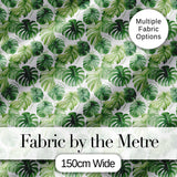 Light Green Botanical Monstera Leaf Arrangement Seamless Pattern Digital Print Fabric by the Metre UK Sewing Quilting Textile