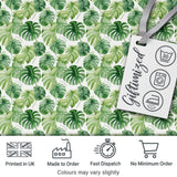 Light Green Botanical Monstera Leaf Arrangement Seamless Pattern Digital Print Fabric by the Metre UK Sewing Quilting Textile