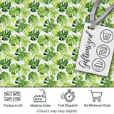 Fresh Green Monstera and Palm Leaves Jungle Seamless Pattern Digital Print Fabric by the Metre UK Sewing Quilting Textile