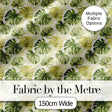 Soft Green and Yellow Monstera Leaves Botanical Seamless Pattern Digital Print Fabric by the Metre UK Sewing Quilting Textile
