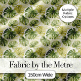 Soft Green and Yellow Monstera Leaves Botanical Seamless Pattern Digital Print Fabric by the Metre UK Sewing Quilting Textile