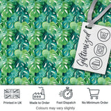 Rich Green Monstera Jungle Leaves Dense Seamless Pattern Digital Print Fabric by the Metre UK Sewing Quilting Textile