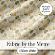 Warm Beige and Green Monstera Leaves Soft Tropical Seamless Pattern Digital Print Fabric by the Metre UK Sewing Quilting Textile