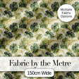Layered Tropical Monstera and Palm Leaves Natural Green Seamless Pattern Digital Print Fabric by the Metre UK Sewing Quilting Textile