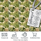 Earthy Botanical Monstera Leaves with Branch Details Seamless Pattern Digital Print Fabric by the Metre UK Sewing Quilting Textile