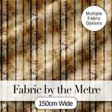 Vintage Sepia Bamboo Forest with Textured Background Seamless Pattern Digital Print Fabric by the Metre UK Sewing Quilting Textile