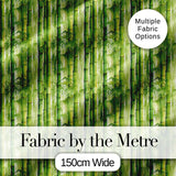 Lush Green Bamboo Forest Watercolor Style Seamless Pattern Digital Print Fabric by the Metre UK Sewing Quilting Textile