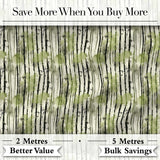 Artistic Bamboo Forest with Ink Style Brush Texture Seamless Pattern Digital Print Fabric by the Metre UK Sewing Quilting Textile