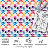 Colorful Watercolor Ink Splash Abstract Artistic Seamless Pattern Digital Print Fabric by the Metre UK Sewing Quilting Textile