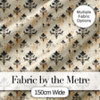 Vintage Damask Grunge Ink Splash Elegant Seamless Pattern Digital Print Fabric by the Metre UK Sewing Quilting Textile