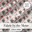 Pink Grunge Fleur De Lis Artistic Vintage Seamless Pattern Digital Print Fabric by the Metre UK Sewing Quilting Textile