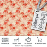Soft Red Floral Watercolour Blossom Seamless Pattern Digital Print Fabric by the Metre UK Sewing Quilting Textile
