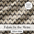 Elegant Vintage Damask Floral Beige and Charcoal Seamless Pattern Digital Print Fabric by the Metre UK Sewing Quilting Textile