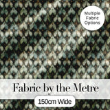 Muted Vintage Ornamental Tile Green and Beige Seamless Pattern Digital Print Fabric by the Metre UK Sewing Quilting Textile