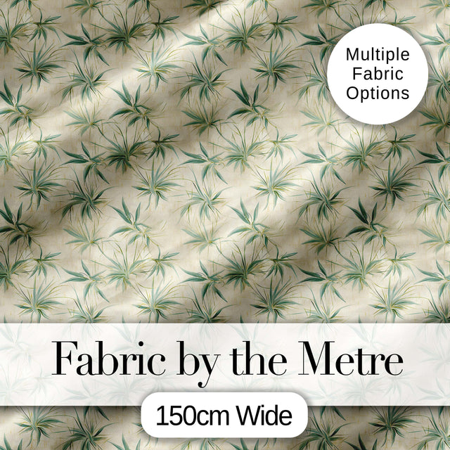 Vintage Potted Houseplants Rustic Wall Seamless Pattern Digital Print Fabric by the Metre UK Sewing Quilting Textile
