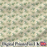 Vintage Potted Houseplants Rustic Wall Seamless Pattern Digital Print Fabric by the Metre UK Sewing Quilting Textile