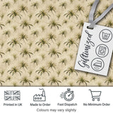 Minimal Beige Air Plant Botanical Seamless Pattern Digital Print Fabric by the Metre UK Sewing Quilting Textile Design