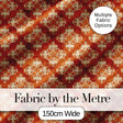 Vintage Orange Damask Ornamental Texture Seamless Pattern Digital Print Fabric by the Metre UK Sewing Quilting Textile Design