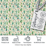 Cute Potted Cactus Succulent Collection Pastel Seamless Pattern Digital Print Fabric by the Metre UK Sewing Quilting Textile Design