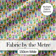Colorful Pastel Cactus Succulent Garden Bright Seamless Pattern Digital Print Fabric by the Metre UK Sewing Quilting Textile Design